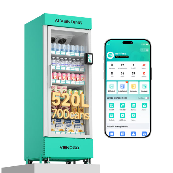 520L AI Smart Fridge Vending Machine | Grab & Go Automated Retail