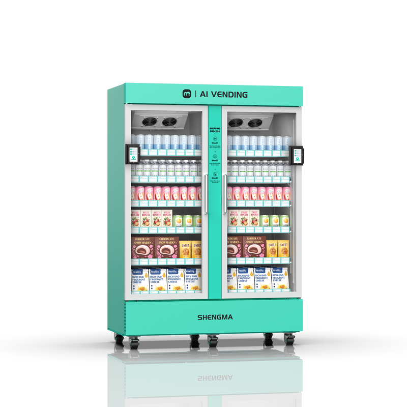 1000L Dual-Terminal AI Smart Vending Fridge | High-Volume Grab & Go