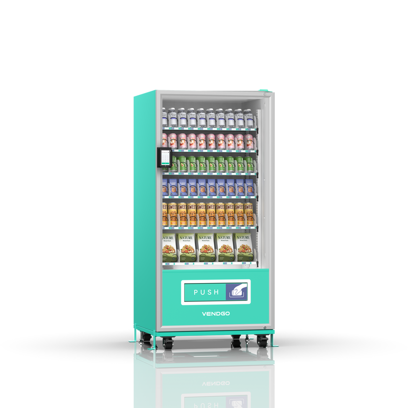 60-channel vending machine with spring mechanism
