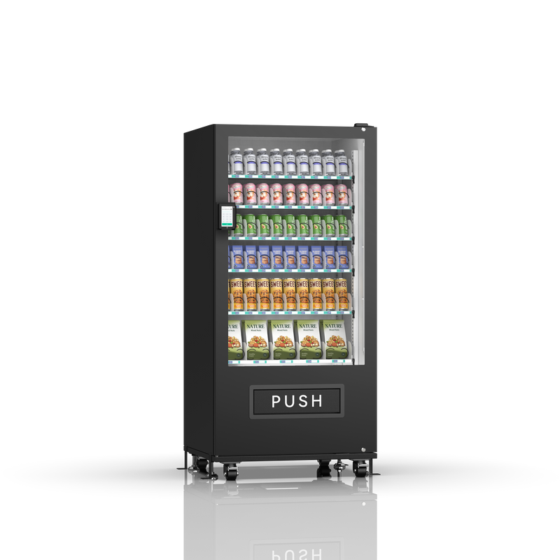 60-channel vending machine with spring mechanism