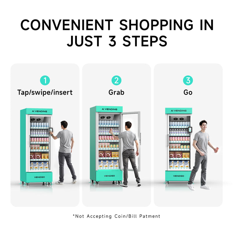 520L AI Smart Fridge Vending Machine | Grab & Go Automated Retail