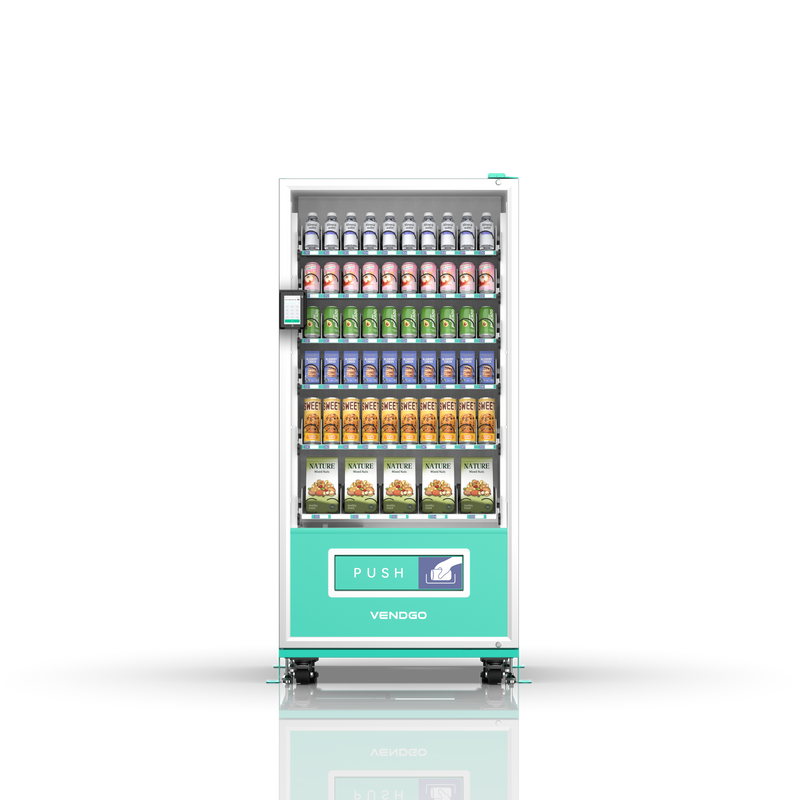 60-channel vending machine with spring mechanism