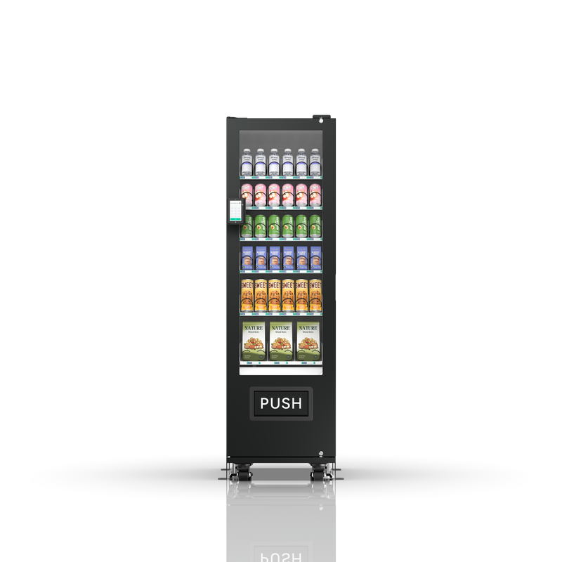 36-channel vending machine with spring mechanism