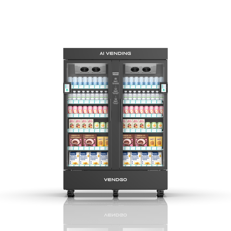 1000L Dual-Terminal AI Smart Vending Fridge | High-Volume Grab & Go
