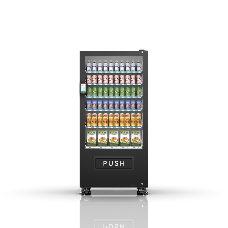 60-channel vending machine with spring mechanism