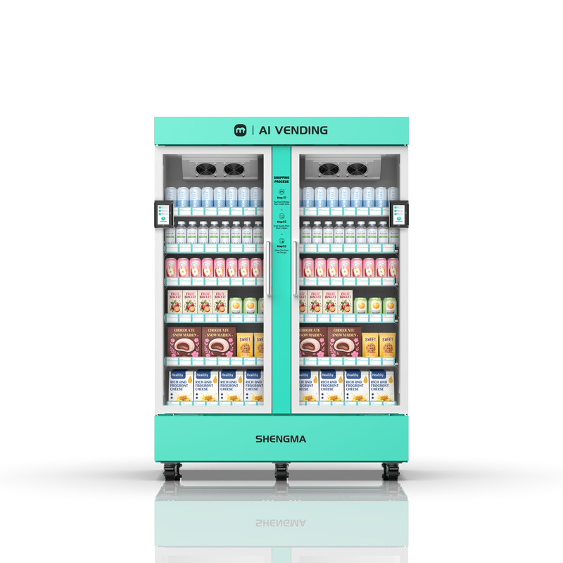 1000L Dual-Terminal AI Smart Vending Fridge | High-Volume Grab & Go