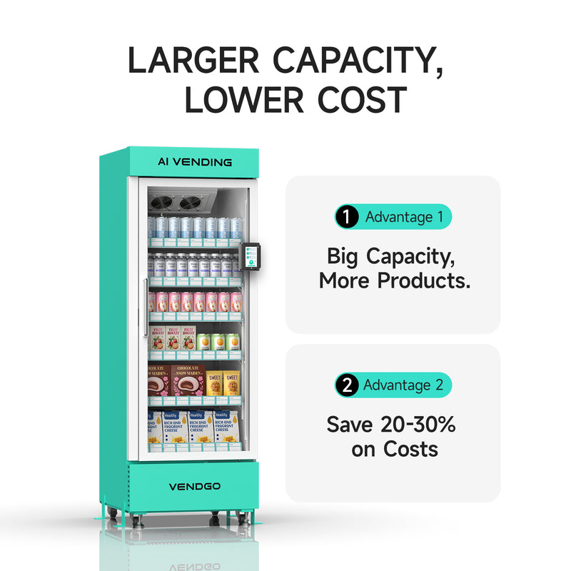 520L AI Smart Fridge Vending Machine | Grab & Go Automated Retail