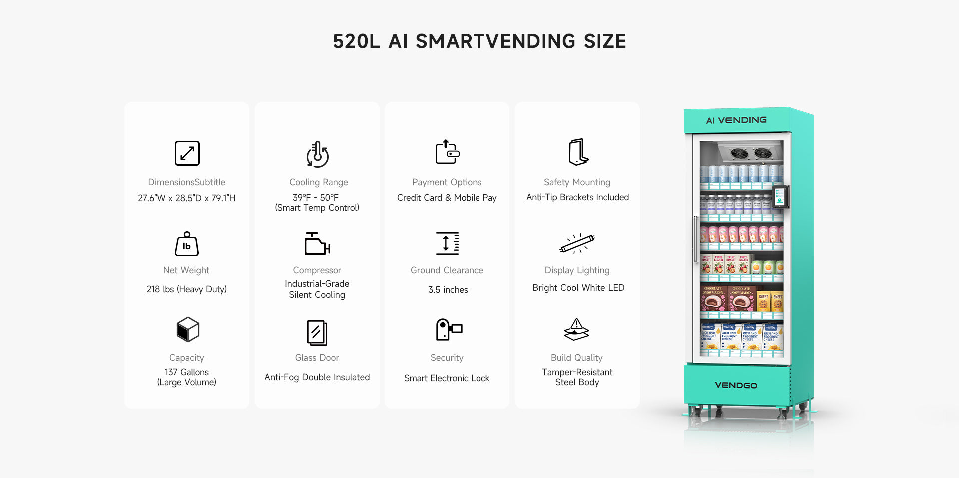 PACAU-Vending Machines|In Stock - US