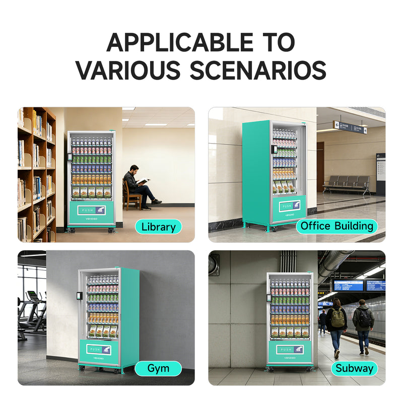 60-channel vending machine with spring mechanism