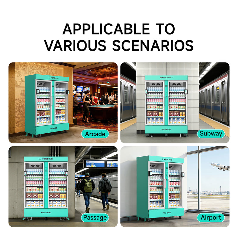 1000L Dual-Terminal AI Smart Vending Fridge | High-Volume Grab & Go