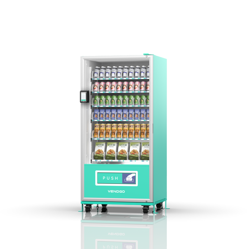 60-channel vending machine with spring mechanism
