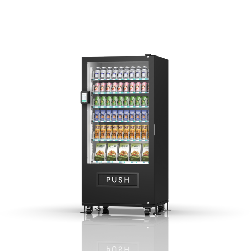 60-channel vending machine with spring mechanism