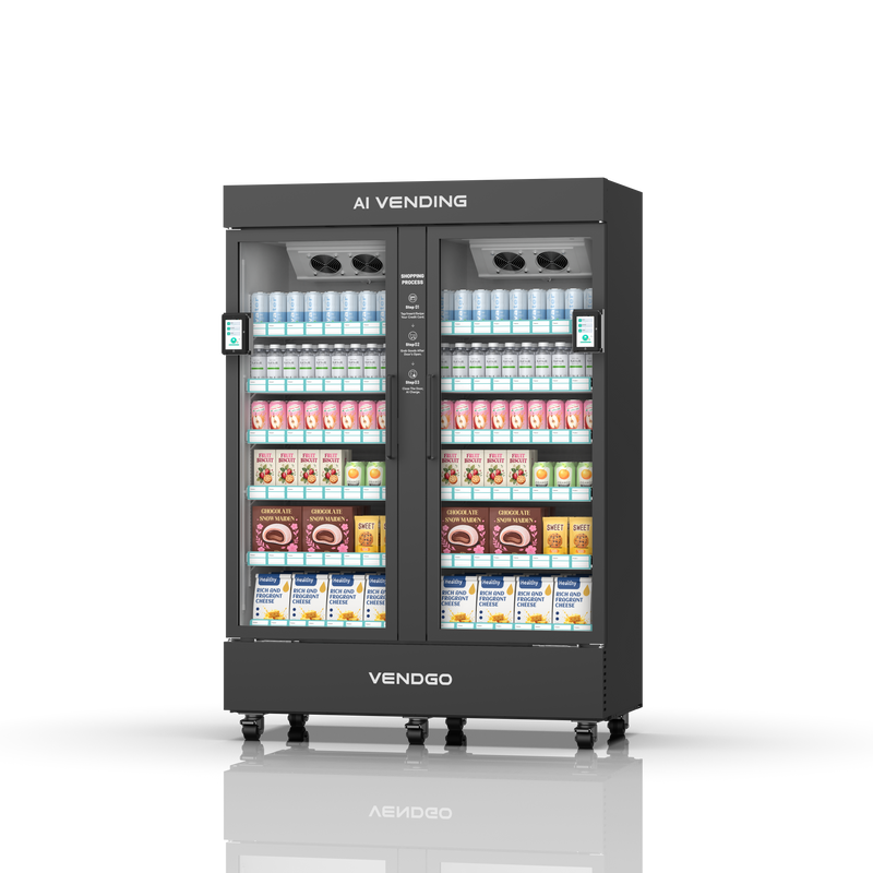 1000L Dual-Terminal AI Smart Vending Fridge | High-Volume Grab & Go
