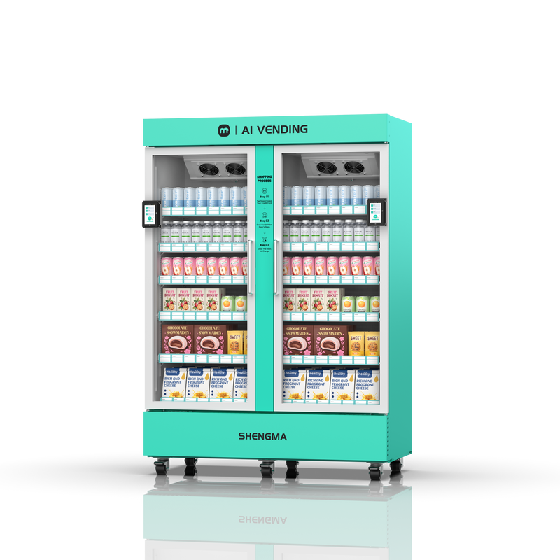 1000L Dual-Terminal AI Smart Vending Fridge | High-Volume Grab & Go